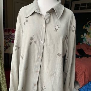 Thick Soft Button-Up Shirt